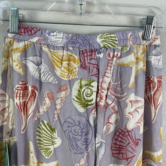 NEW True Destinations Womens XS Coastal Print Tiered Wide Leg Pants Pull On - Picture 10 of 10